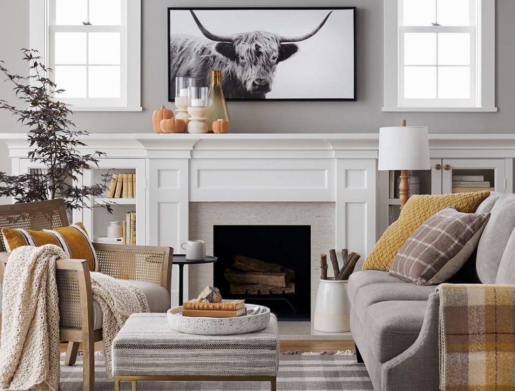 Living room design by Target for autumn